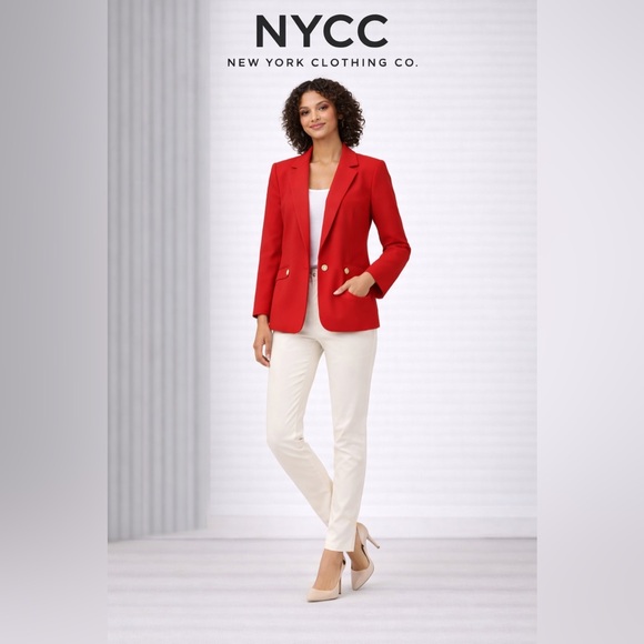 Size XL – NYCC New York Clothing Co. Red Statement Blazer - Picture 6 of 12